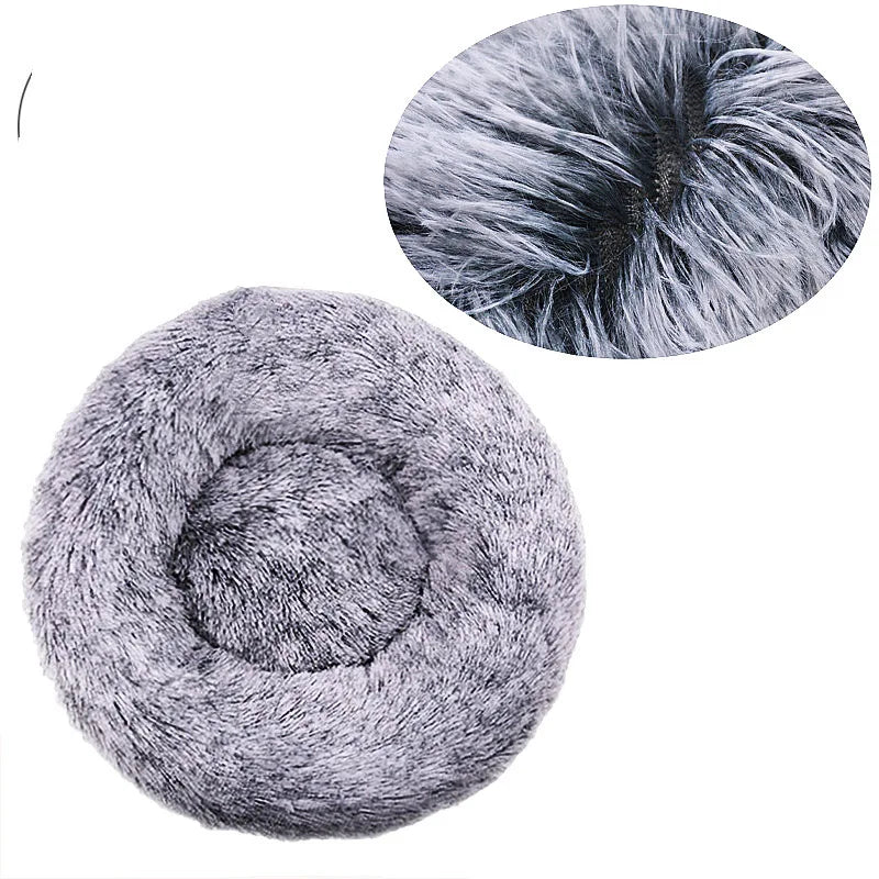 Cats Plush Bed Round - For Soft And Warm Sleep