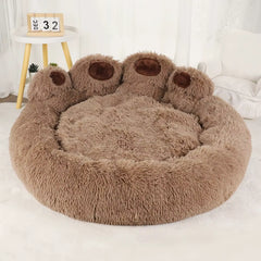 Dog Bed Cat Pet Sofa Cute Bear Paw Shape Comfortable Cozy