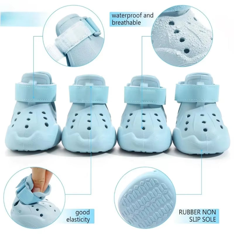 Reflective Strip Design Dog Shoes - Non Slip WaterProof