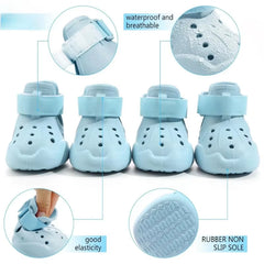 Reflective Strip Design Dog Shoes - Non Slip WaterProof
