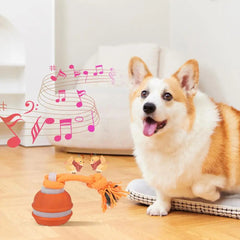 Smart Interactive Dog & Cat Rope Ball - Electronic Motion Toy (Blue/Red)