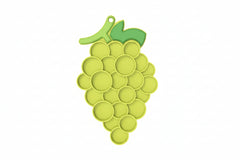 A green grape-shaped product shown on a white background with dimension labels: 26 cm tall and 16.2 cm wide.