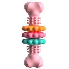 Interactive Rubber Dog Chew Toy | Dental Molar Bone for Puppies & Dogs