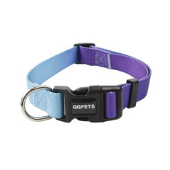 Classic Light Blue Nylon Pet Collar and Leash Set - High-Density Adjustable Everyday Walking Traction Lead for Small, Medium, and Large Dogs and Cats