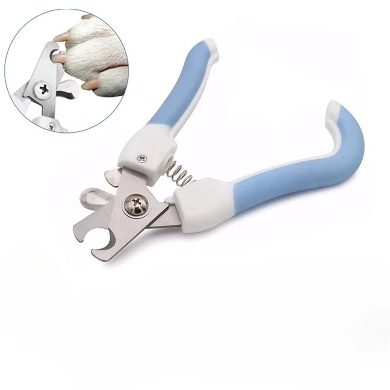 Stainless Steel Professional Pet Nail Clipper - Ergonomic Dog and Cat Nail Trimmer for Efficient Grooming