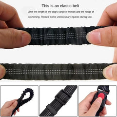 Hands-Free Dog Leash with Adjustable Waist Belt and Shock-Absorbing Bungee - Reflective Running, Jogging, and Walking Traction Rope for Small, Medium, and Large Dogs