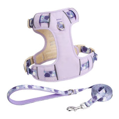 Adjustable Dog Summer Breathable Harness With Matching Leash