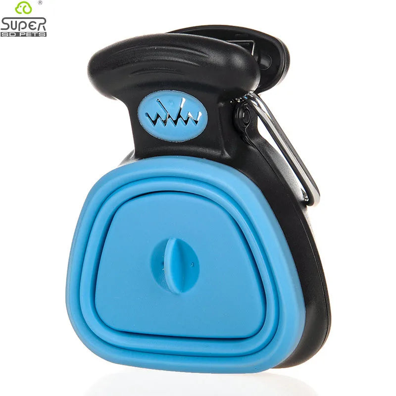 Foldable Dog Pooper Scooper with Eco-Friendly Decomposable Bags for Convenient Waste Cleanup
