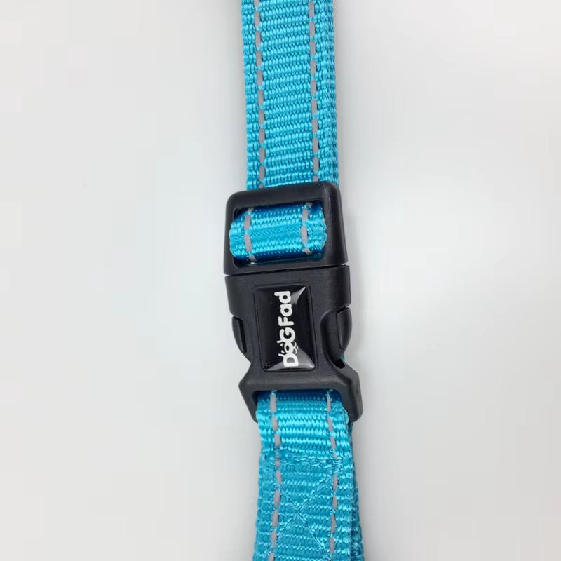 Easy Walking Dog Harness Nylon Adjustable Dog Harness for Small Medium Large Two Leash Attachments Running Training Harness