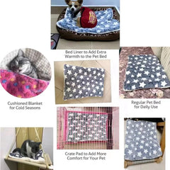 Flannel Pet Mat Dog Bed Cat Bed Thicken Sleeping Mat Dog Blanket Mat for Puppy Kitten Pet Dog Bed for Small Large Dogs Pet Rug