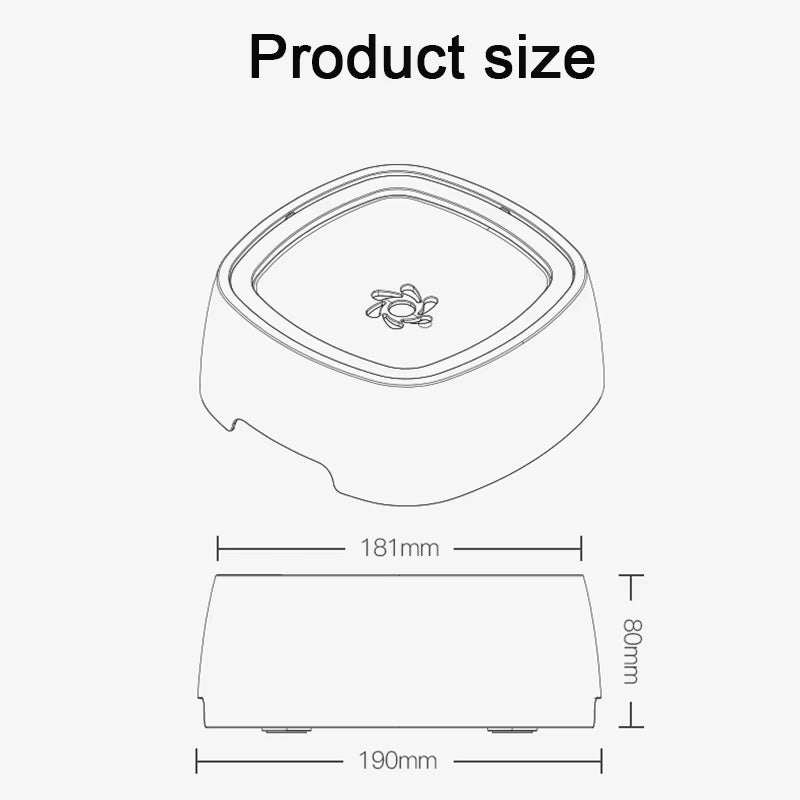 Pet Fountain with Anti-Overflow and Slow Water Feeding Features for Cats and Dogs