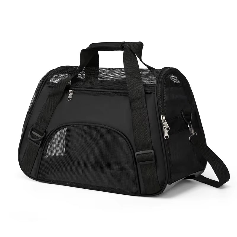 Cat Dog Carrier Soft-Sided Pet Travel Carrier Breathable Mesh Small Dog Cat Outdoor Tent Carrier Outgoing Pets Handbag