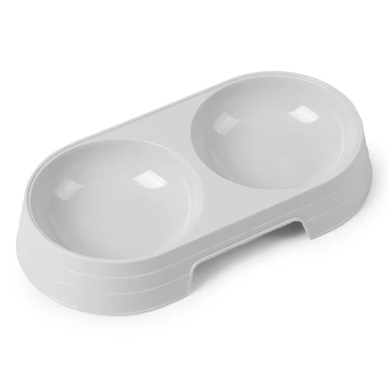 Double Pet Bowls for Dogs and Cats - Stainless Steel Food and Water Feeder Dish for Small Pets