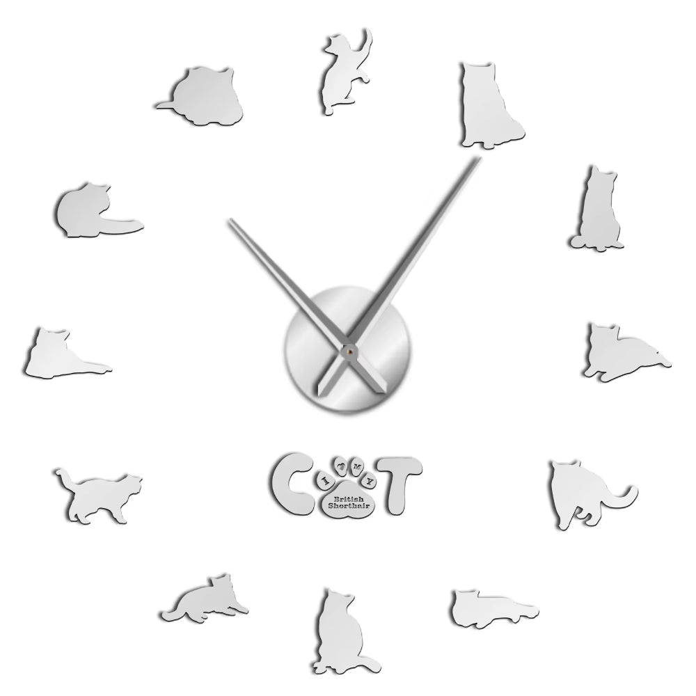 Cat Themed Wall Clock