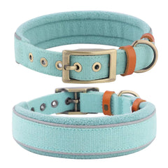 Cotton‑Linen Adjustable Dog Collar & Leash Set – Reflective, Comfortable, Durable Pet Collar for Small, Medium & Large Dogs