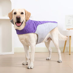 Pawzation Quilted Reflective Dog Vest – Waterproof Winter Jacket with Integrated D-Ring