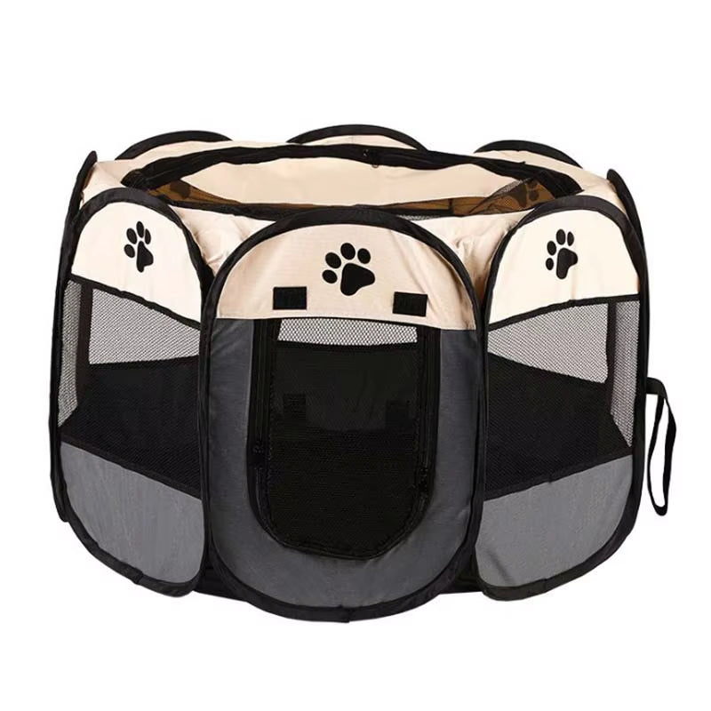 74*74*43Cm Portable Folding Pet Tent Dog House Octagonal Cage for Cat Tent Playpen Puppy Kennel Fence Outdoor Dogs House