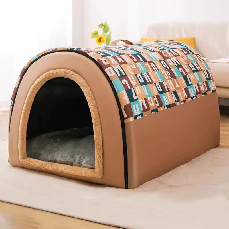 Large Dog House - Think Insulated Material With Removable Roof 2 in 1