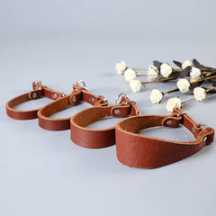 Durable Leather Dog Collar for Small Medium Large Dogs