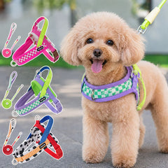 Saddle Style No Pull Dog Harness, Adjustable Soft Mesh Pet Vest with Handle, Reflective Breathable Outdoor Walking Harness