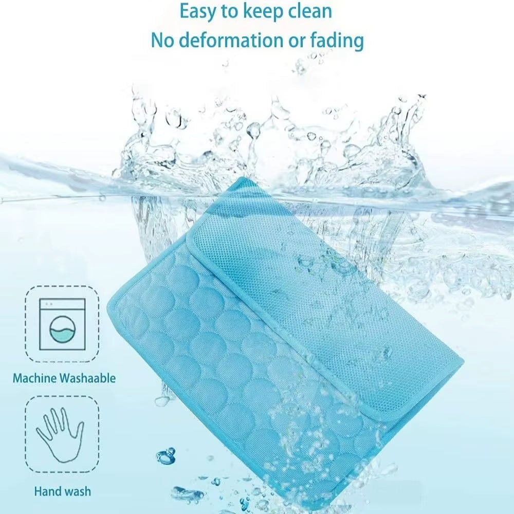 New Dog Mat Cooling Summer Pad Mat for Dogs Cat Blanket Sofa Breathable Pet Bed Summer Washable for Small Medium Large Dogs Car