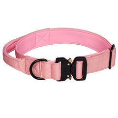 Tactical Dog Collar with Control Handle - Heavy Duty Nylon Military Dog Collar - Adjustable Large Dog Collar with Quick-Release Metal Buckle