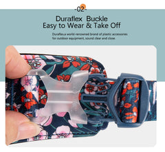 Premium Floral Cotton Dog Harness - 3M Reflective All-Season Vest