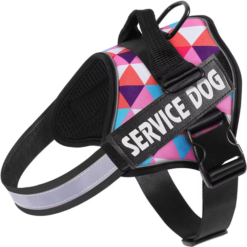 Heavy-Duty No-Pull Dog Harness | Explosion-Proof Reflective Vest for Large Dogs