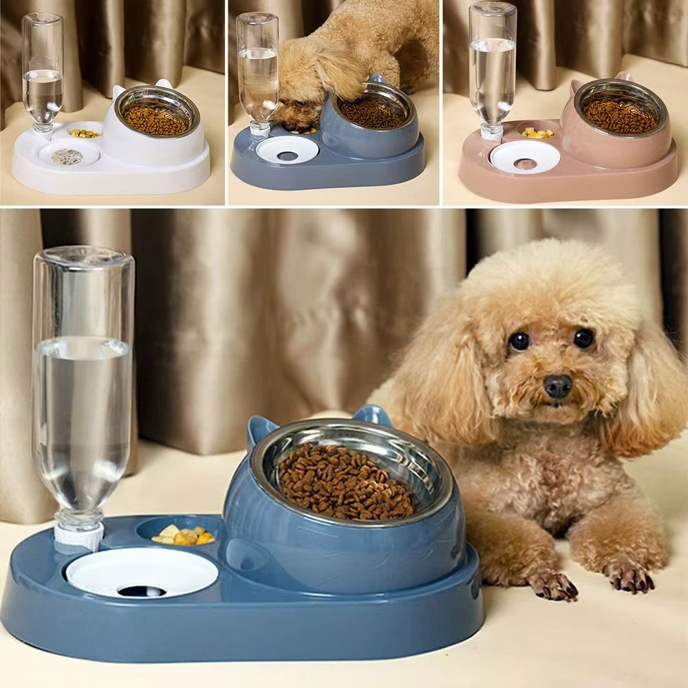 Food Container with Water Feeder 2-In-1