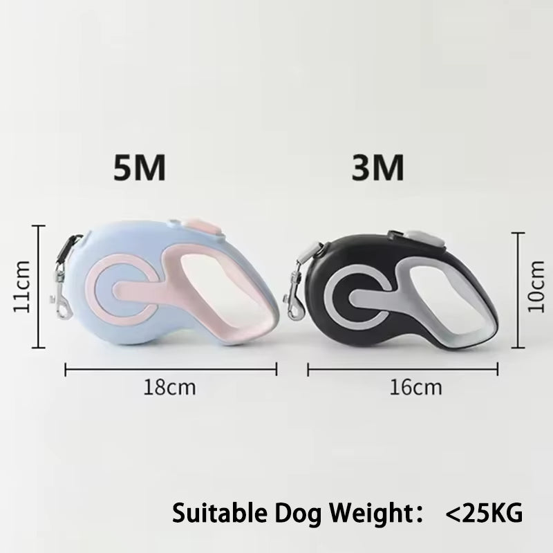 Durable Retractable Dog Leashes - 3M/5M Automatic Extending Traction Rope for Small to Medium Dogs