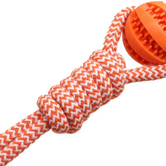 Pet Ball Toy with Rope Rubber Leaking Balls Toy for Small Large Dogs Puppy Chewing Bite Resistant Toys Dog Accessories