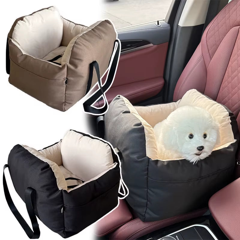 With Safety Belt Dog Car Seat Pet Ooster Nest Cushion Dogs Cats Sofa Bedding Travel Mattress Four Season Universal