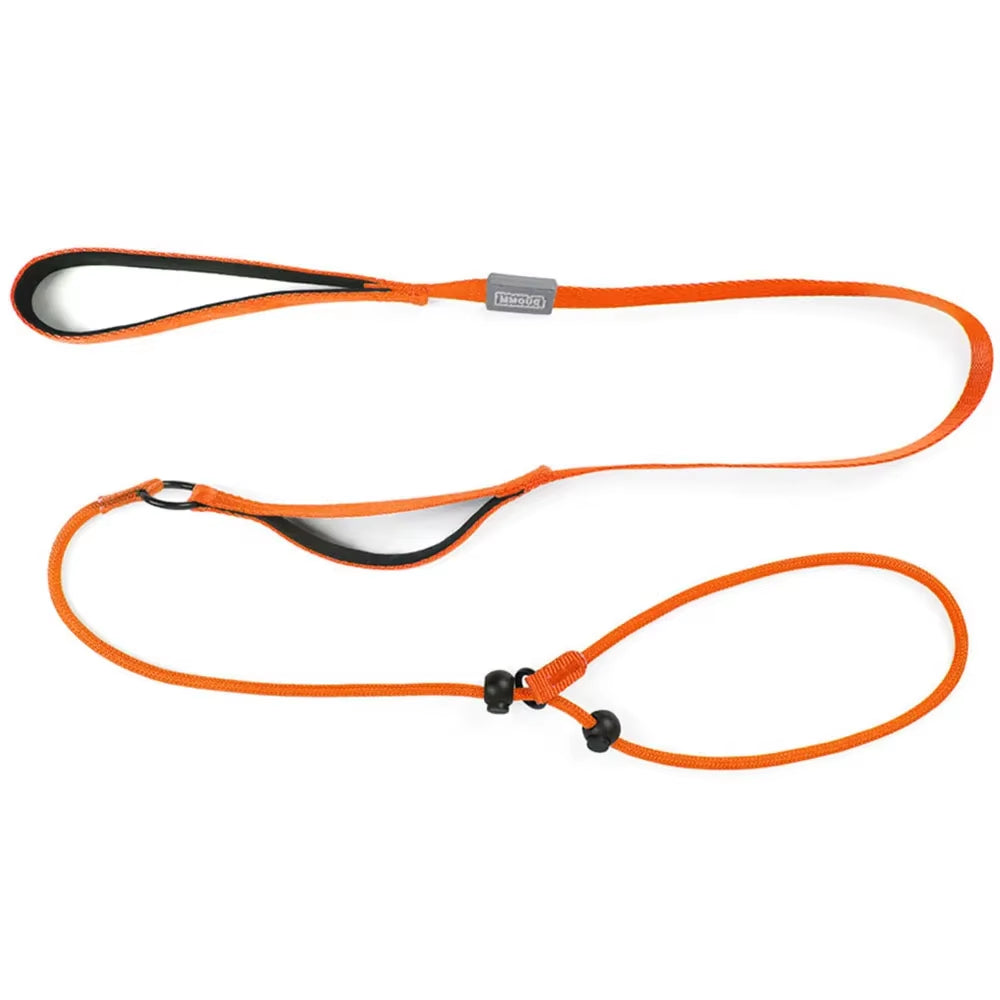 Dog Cinch Leash No Pulling Slip Lead for Dogs Training Slip Leash and Collar Heavy Duty Dog Lead with Comfortable Padded Handle