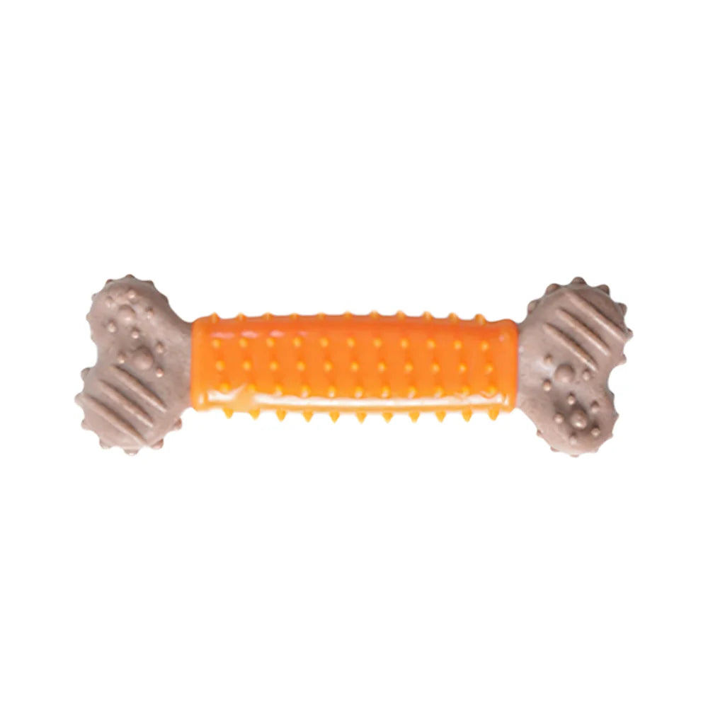 Self-Entertainment TPR Bone-Shaped Dog Chew Stick - Heavy-Duty Chew-Resistant Dental Molar Toy for Puppies, Small, and Medium Dogs