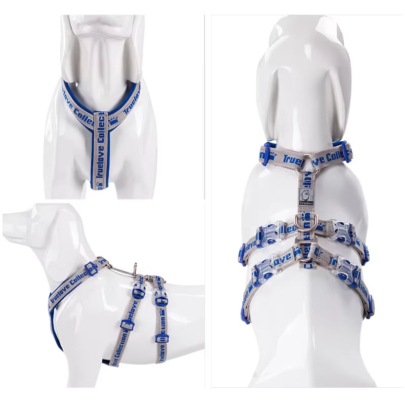 Dog Harness Pet Strap Adjustable Vest Back-Slip Reflective Traveling Walking Accessories for Small Meduim Large Dogs