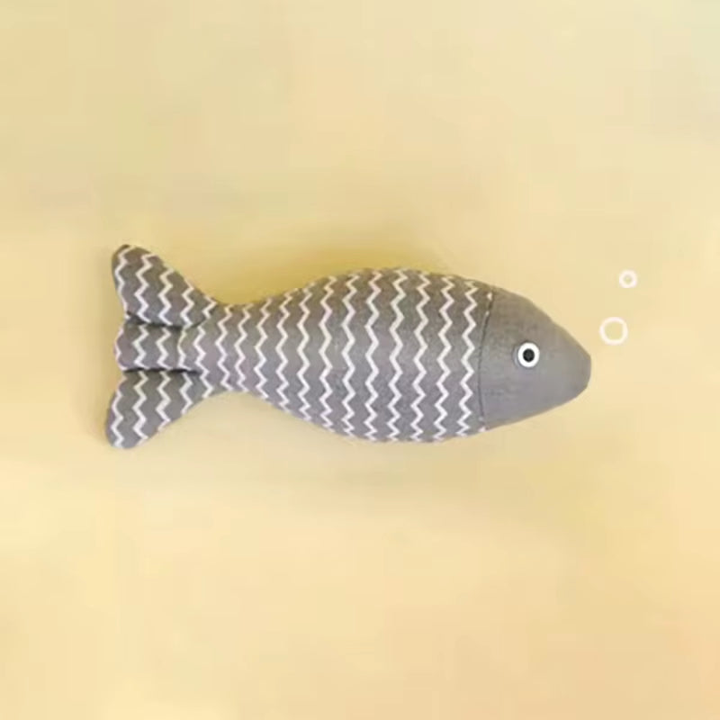 Cat Toy Simulation Fish Cat Mint Toy Tear Resistant and Wear-Resistant Cat Chew Toy Cat Pillow Cat Sports Kick Toy