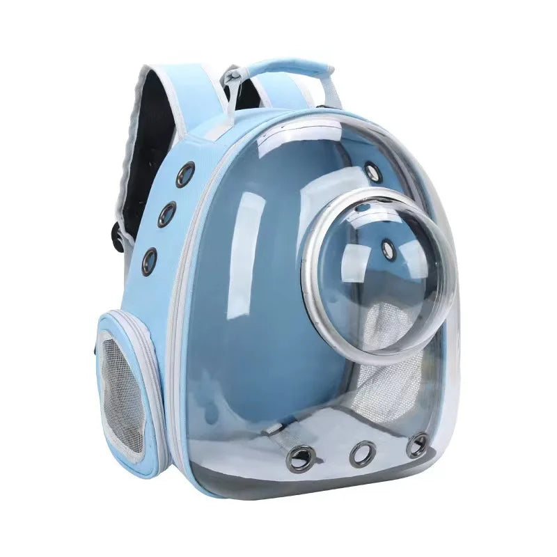 Transparent Pet Carrier Backpack - Breathable Space Capsule for Cats and Dogs, Portable Transport Solution