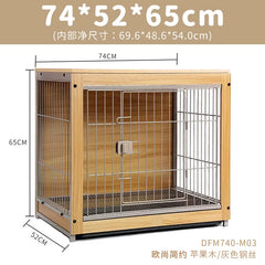 High Quality Portable Squire Metal Wooden Style Crate Pet Dog Kennel Dog Cat Wooden Cage Furniture for Puppy