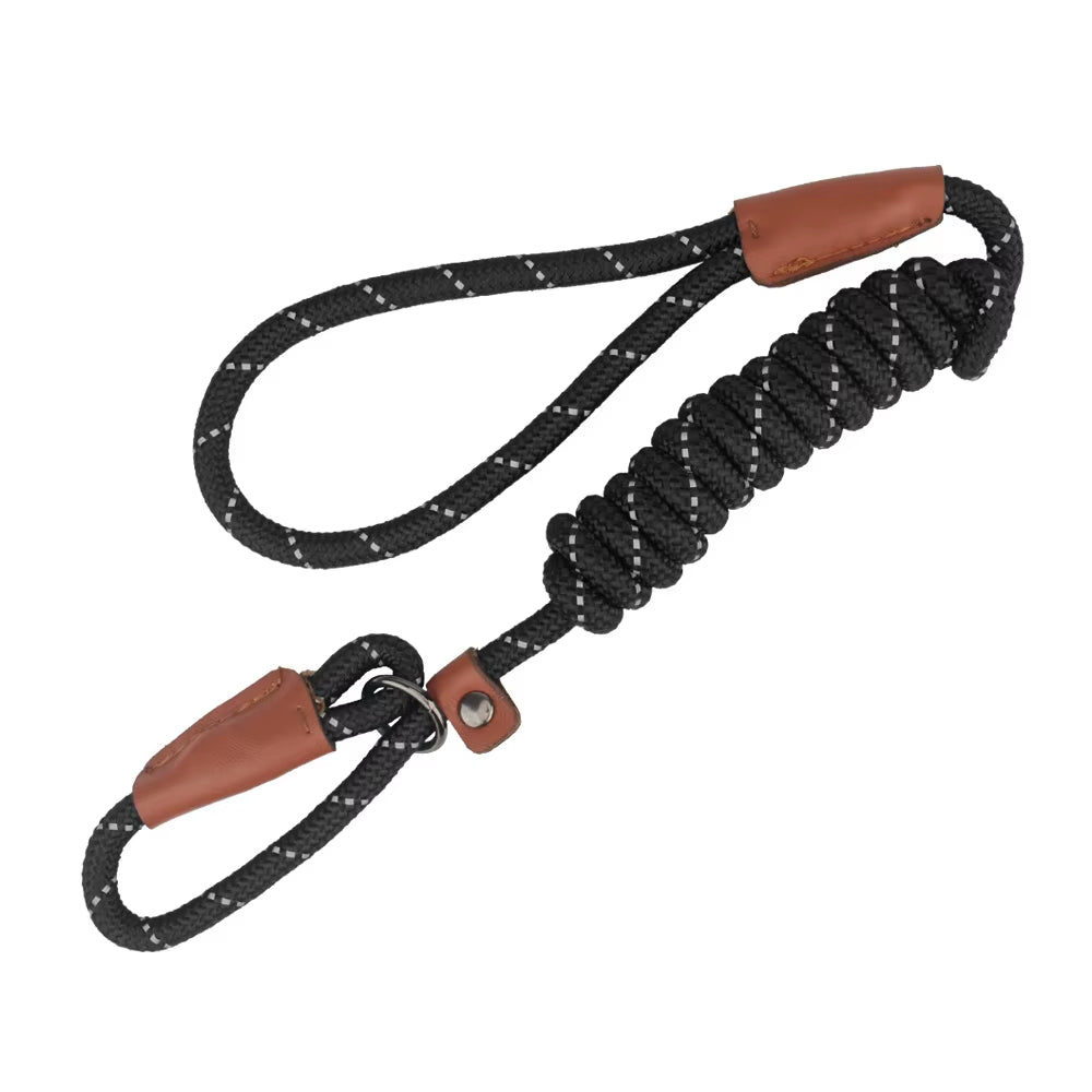 P Shape Pet Leashes Reflective Dog Leashes Pet round Rope Outdoor Training Walk Supplies for Small Medium Big Dog