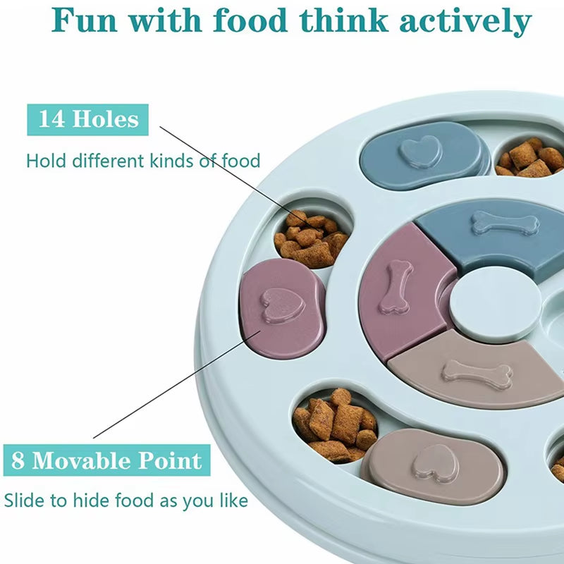 Pawzation Brain-Game Puzzle Feeder – Interactive Slow Feeding Toy
