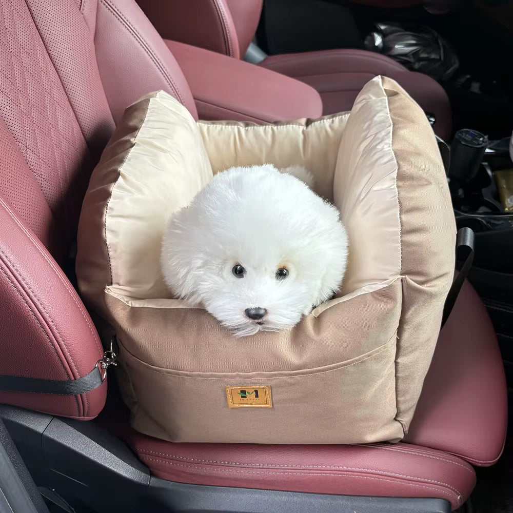 With Safety Belt Dog Car Seat Pet Ooster Nest Cushion Dogs Cats Sofa Bedding Travel Mattress Four Season Universal