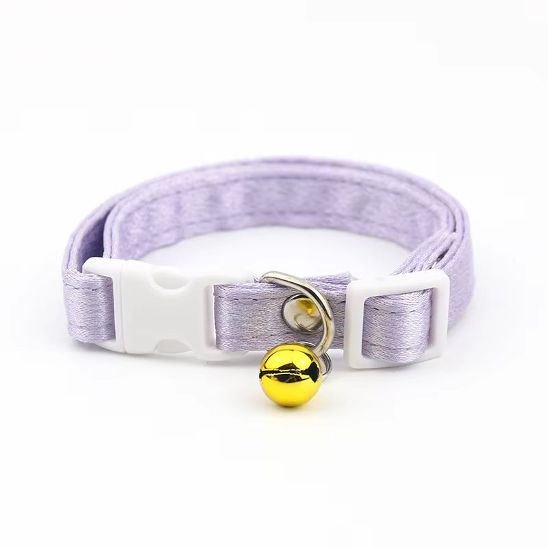 Cat Collar,Cotton Breakaway with Bell,Safety Buckle Wedding Cat Collar for Girl Boy Cats and Small Dogs,Adjustable Pet Supplies