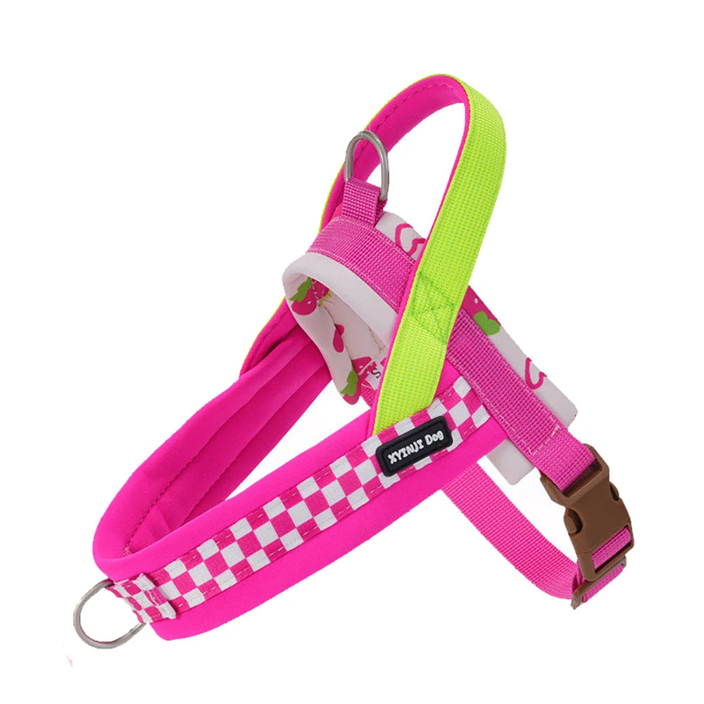 Saddle Style No Pull Dog Harness, Adjustable Soft Mesh Pet Vest with Handle, Reflective Breathable Outdoor Walking Harness
