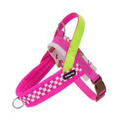 Saddle Style No Pull Dog Harness, Adjustable Soft Mesh Pet Vest with Handle, Reflective Breathable Outdoor Walking Harness