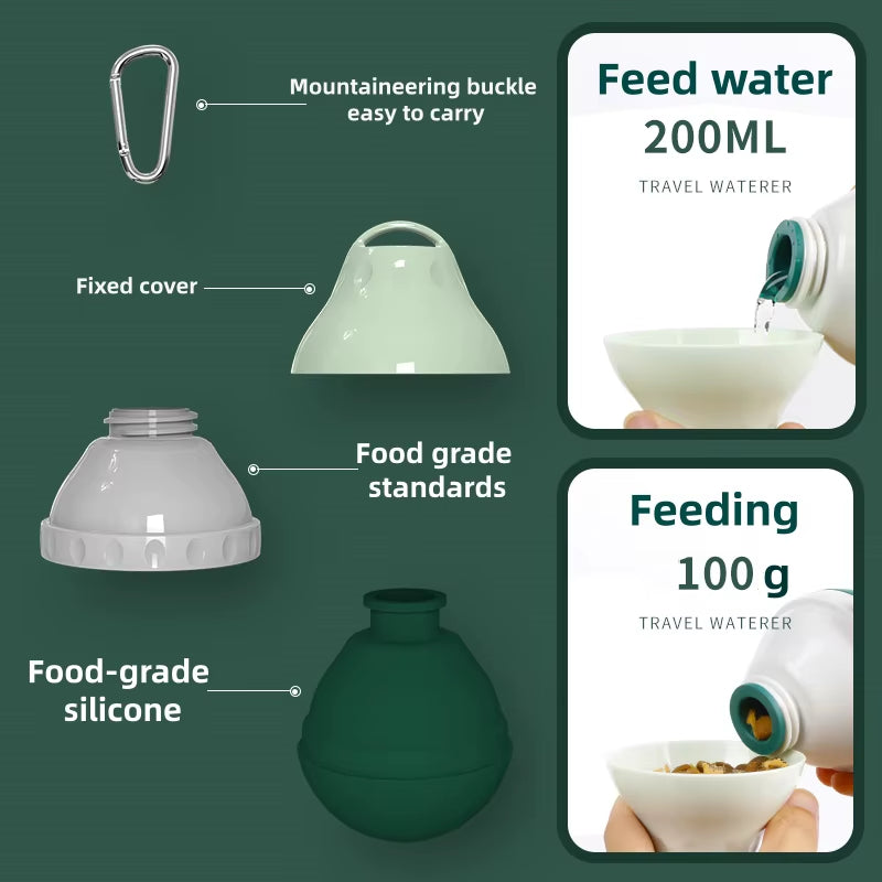 Hupu Portable Dog Water Dispenser in Water Drop Shape, the Water Drop Shape Is Tiny and Easy to Carry, Available in Various Colors - Lightweight Plastic Container, Suitable for Travel and Outdoor Activities, a Must-Have for Traveling Pets | Modern Dog Accessories | Durable Plastic, Pet Christmas Gift