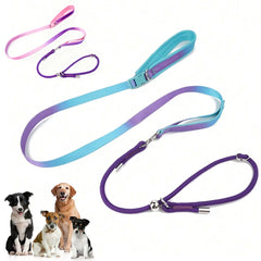 Ll054-Multifunctional Dog Training Leash Heavy Duty No Pull Dog Leash Comfortable Strong Loop Rope Rainbow Traction Rope.