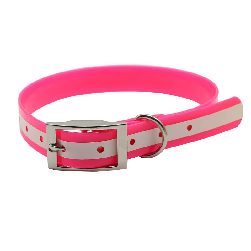 Pet Dog Collar Tpu+Nylon Night Glowing Reflective Night Safety Collars Deodorant Waterproof Collar Pet Supplies