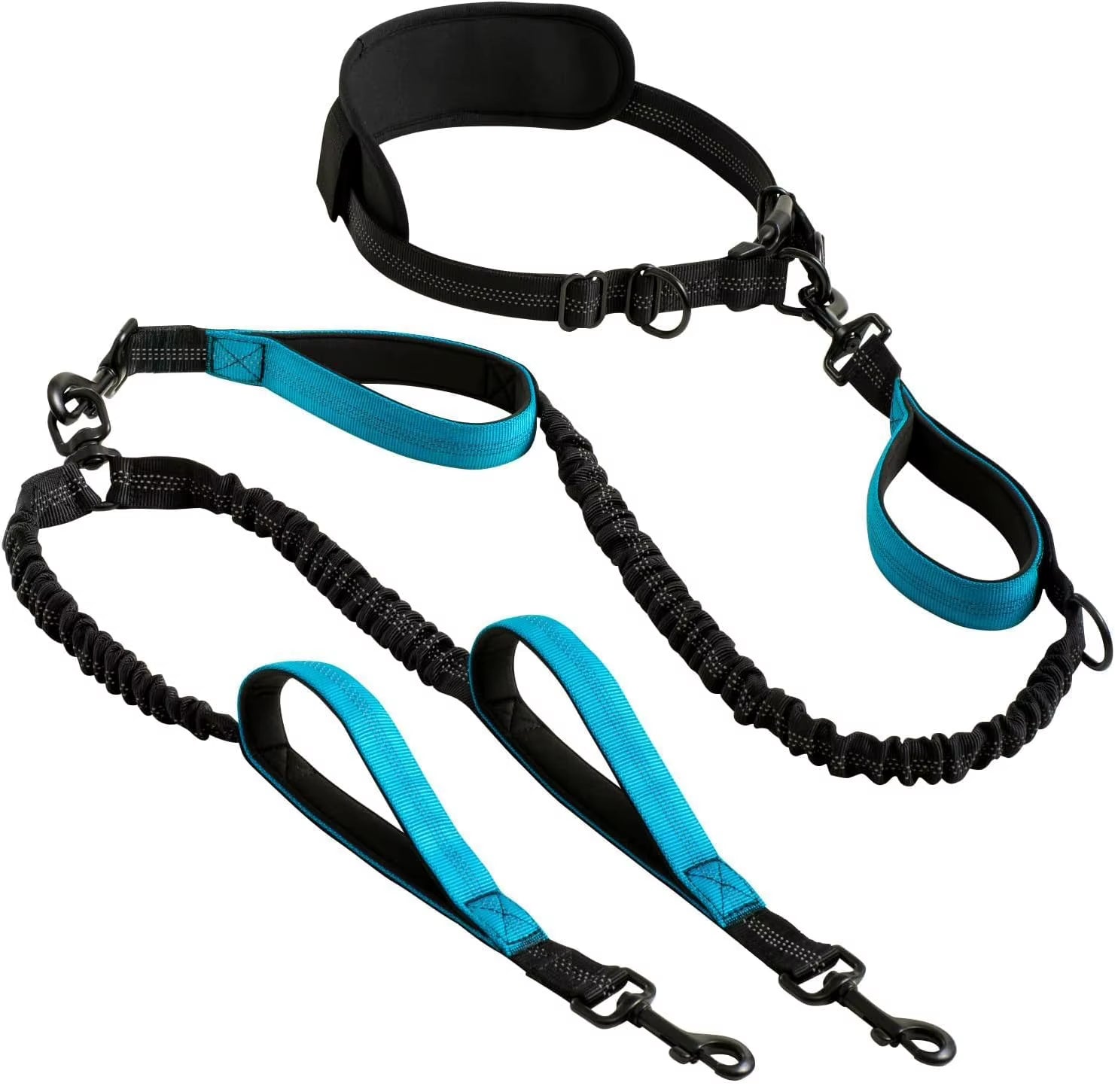Explosion-Proof Short Elastic Buffer Pet Leash One-Hand Drag Two-Walking Rope Running Dog Accessories for Small Large Dogs