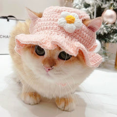Adjustable Knitted Cute Cat Hat