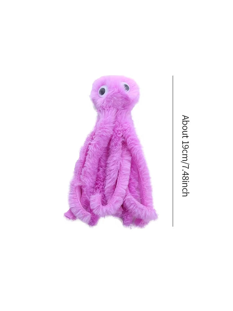 Cat Toy Cute Octopus Plush Toy Bite Resistant Teeth Interactive Play Pet Supplies Cat Dog Toys Octopus